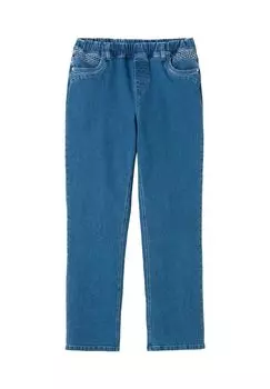 Прямые джинсы со вставкой из силовой сетки sheego, цвет Blue Denim