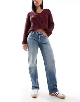 Прямые джинсы Sophie с низкой посадкой, средневыбеленные Tommy Jeans