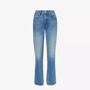 Прямые джинсы Sophie со средней посадкой Slvrlake, цвет forget me not