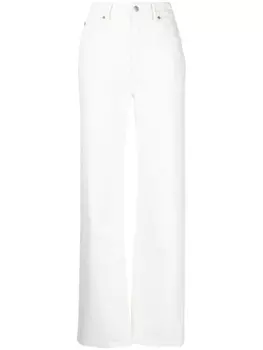 Прямые джинсы средней посадки Alexander Wang, белый