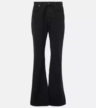 Прямые джинсы средней посадки Balenciaga, Jet Black