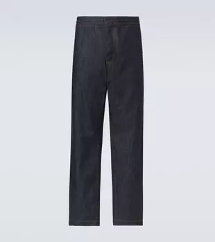 Прямые джинсы средней посадки Bottega Veneta, Indigo