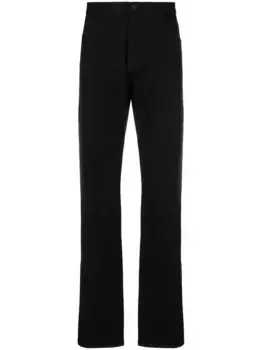 Прямые джинсы средней посадки GIORGIO ARMANI, черный