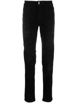 Прямые джинсы средней посадки Givenchy, черный