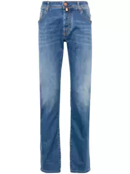 Прямые джинсы средней посадки JACOB COHEN, синий