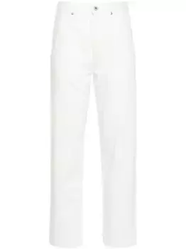 Прямые джинсы средней посадки JIL SANDER, белый