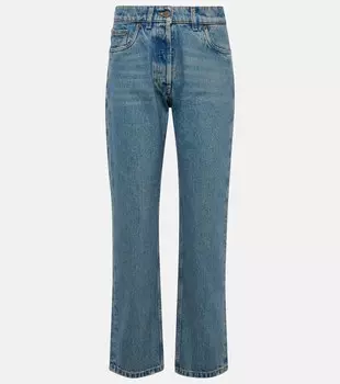 Прямые джинсы средней посадки Prada, Mid Blue