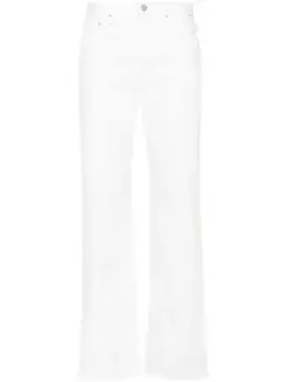 Прямые джинсы средней посадки TOTEME, белый