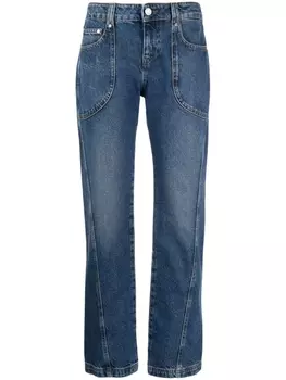 Прямые джинсы средней посадки Trussardi, синий