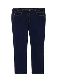 Прямые джинсы стрейч с удобным поясом Sheego, цвет Dark Blue Denim