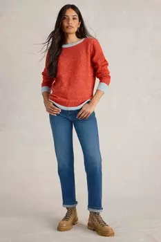 Прямые джинсы Taylor White Stuff, синий