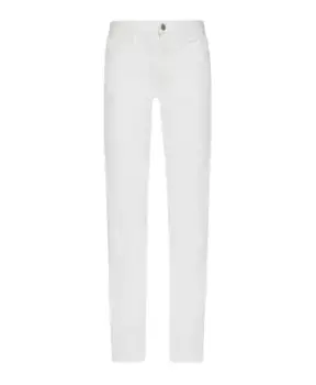 Прямые джинсы The Attico, белый