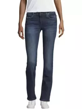 Прямые джинсы TOM TAILOR "Alexa Straight", форма с 5 карманами, цвет Mid Stone Wash