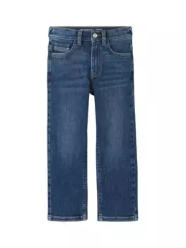 Прямые джинсы TOM TAILOR с пятью карманами, цвет Clean Mid Stone Blue Denim