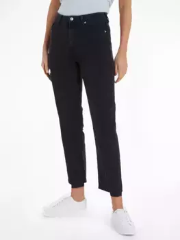 Прямые джинсы Tommy Hilfiger "CLASSIC STRAIGHT HW" с кожаным значком Tommy Hilfiger, цвет Zia