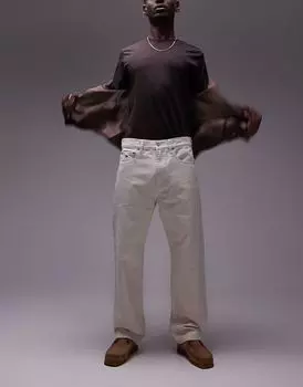 Прямые джинсы Tommy Jeans цвета экрю