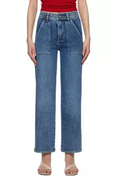 Прямые джинсы Trapunto Frame, индиго