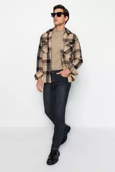 Прямые джинсы Trendyol, черный