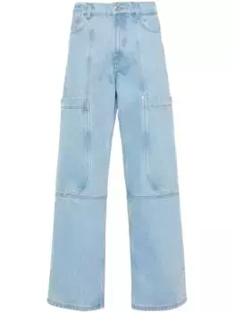 Прямые джинсы Ultrapocket GCDS, синий