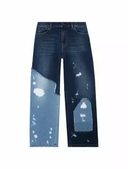 Прямые джинсы в технике пэчворк Dolce&Gabbana