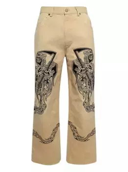 Прямые джинсы Warren Lotas, нейтральный