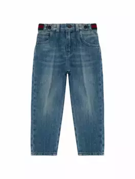 Прямые джинсы Web Gucci, синий