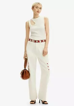 Прямые джинсы WITH DIAMOND-SHAPED EDGES Desigual, бежевый