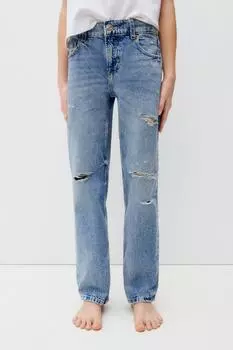 Прямые джинсы ZARA, синий