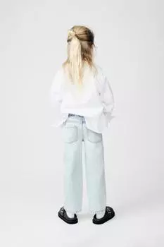 Прямые джинсы ZARA, светло-синий