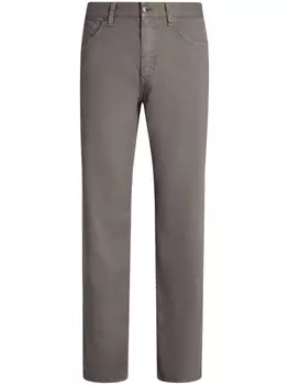 Прямые джинсы Zegna, коричневый