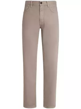 Прямые джинсы Zegna, коричневый