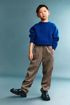 Прямые джоггеры H&M, бежевый