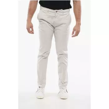 Прямые хлопковые брюки-чиносы Corneliani, Gray