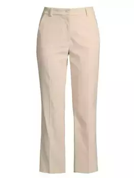 Прямые хлопковые брюки Marruca Weekend Max Mara, слоновая кость