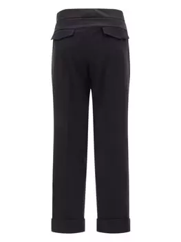 Прямые хлопковые брюки Peserico, черный