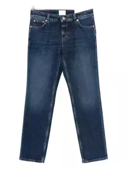 Прямые хлопковые джинсы Closed, синий