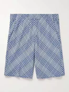Прямые хлопковые шорты в клетку NOMA T.D., синий