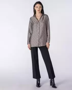 Прямые и гладкие женские брюки Naulover, черный