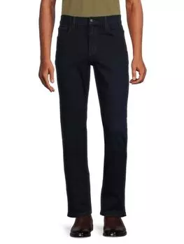 Прямые и узкие джинсы со средней посадкой The Brixton Dark Wash Joe'S Jeans, темно-синий