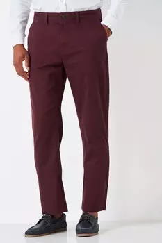 Прямые классические брюки чинос Crew Clothing Company, красный
