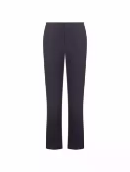 Прямые льняные брюки Loro Piana, тёмно-синий