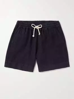 Прямые льняные шорты Pestana с кулиской La Paz, нави