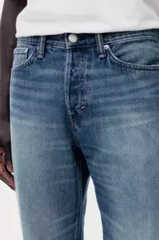 Прямые обычные джинсы H&M, синий