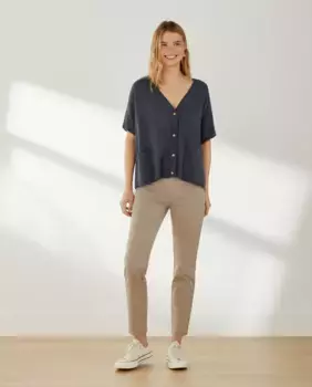 Прямые однотонные женские джеггинсы Southern Cotton, цвет Tostado