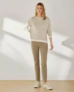 Прямые однотонные женские джеггинсы Southern Cotton, зеленый