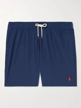 Прямые плавки-шорты средней длины Traveler POLO RALPH LAUREN, нави