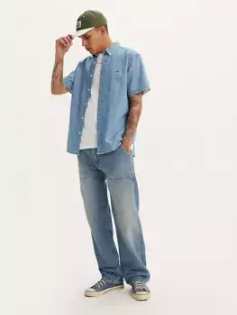 Прямые практичные мужские джинсы 555 Levi's, цвет Everyday Goods - Medium Wash - Non-Stretch