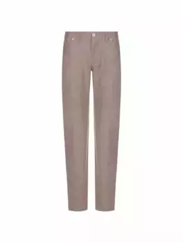 Прямые шерстяные брюки Brioni, бежевый