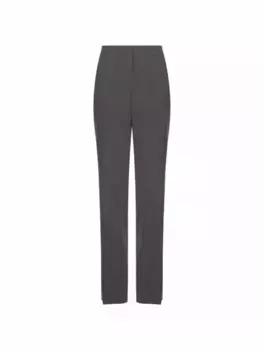 Прямые шерстяные брюки Jil Sander, серый