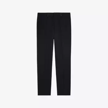 Прямые шерстяные брюки классического кроя The Kooples, черный